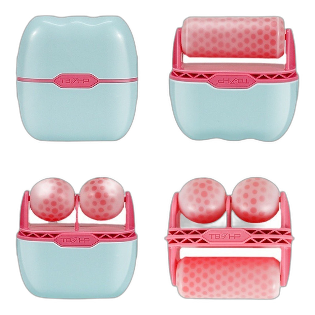 2In1 Dual Head Handheld Ice Roller for Face - Cooling Massager