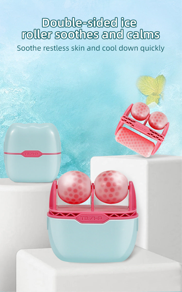 2In1 Dual Head Handheld Ice Roller for Face - Facial Cleanser Tool