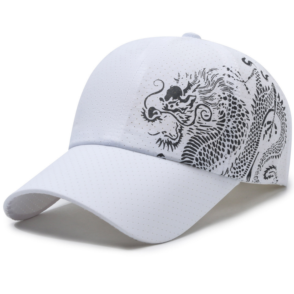 Matching Mesh Dragon Pattern Quick-Dry Baseball Cap