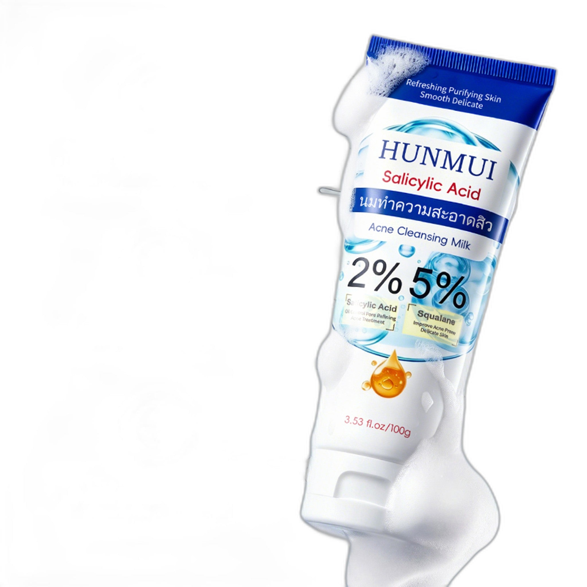 HUNMUI Salicylic Acid Acne-Clearing Facial Cleanser