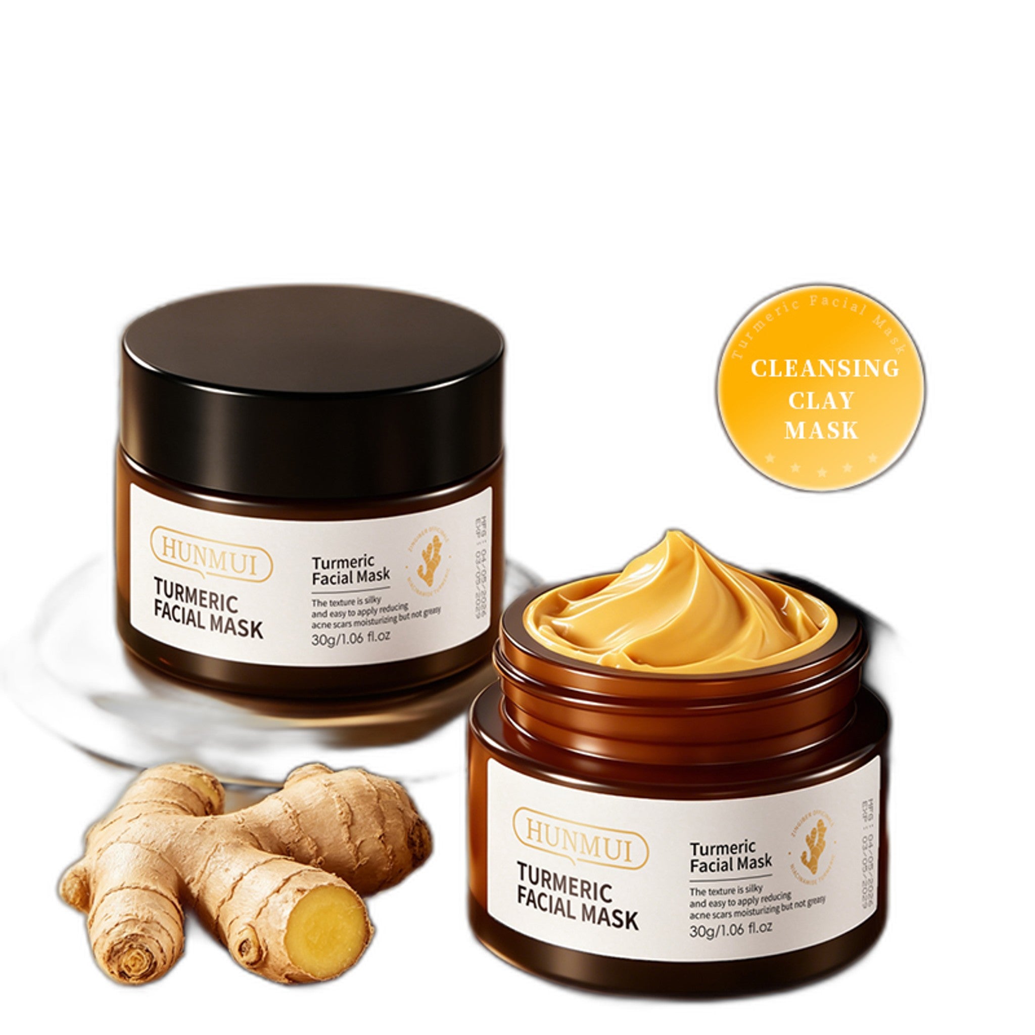 HUNMUI Turmeric Face Mask 30g - Natural Face Moisturizer