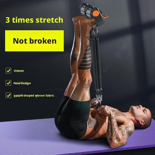 Pedal Resistance Band with 4 Tubes - Adjustable 25-100lb Workout