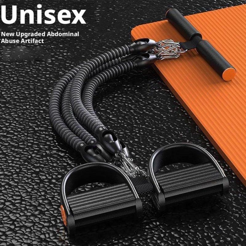 Pedal Resistance Band with 4 Tubes - Adjustable 25-100lb Workout