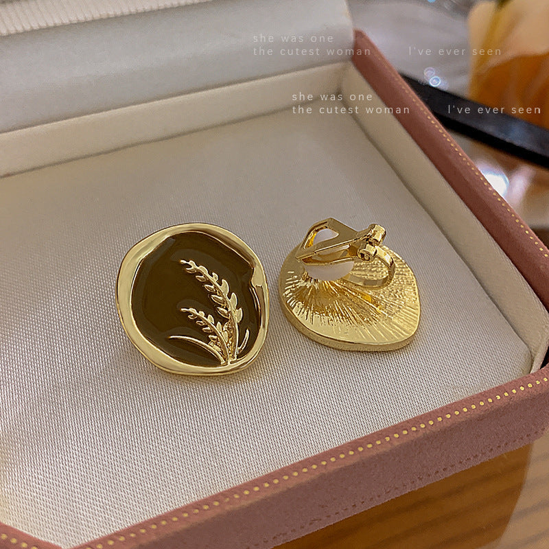 Elegant Blue Love Heart Clip On Earrings for Women - Fashion Jewelry