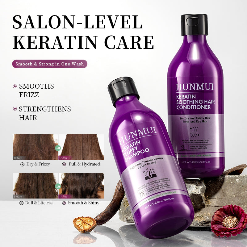 HUNMUI Keratin Hair Conditioner & Dry Shampoo 400ml