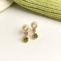 Forest Style Floral Ear Clips - Sweet Coil Clip On Earrings