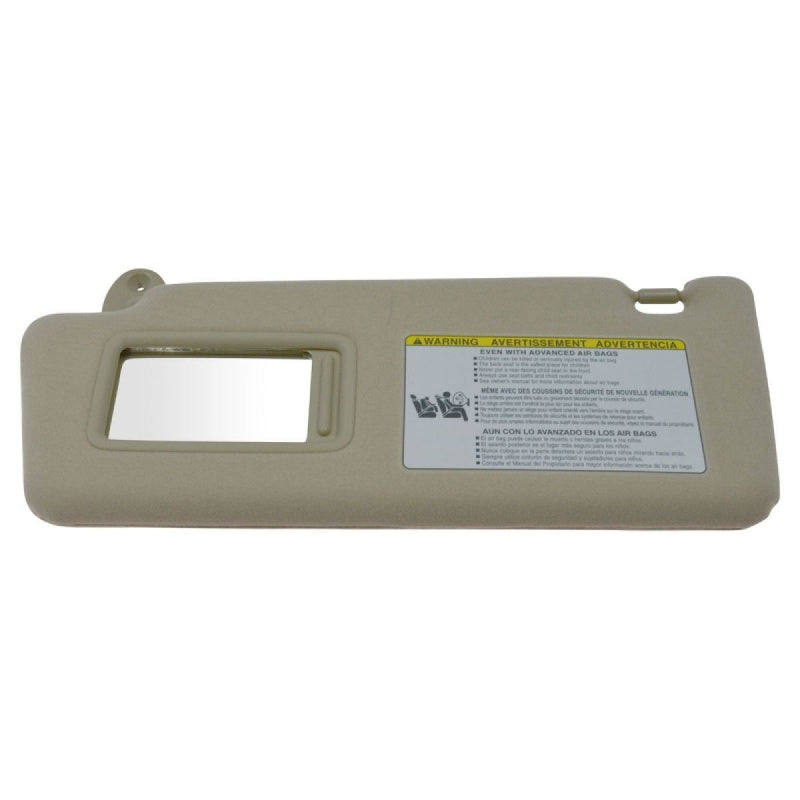 Tan Cloth Sun Visor with Integrated Hollywood Mirror for Tacoma