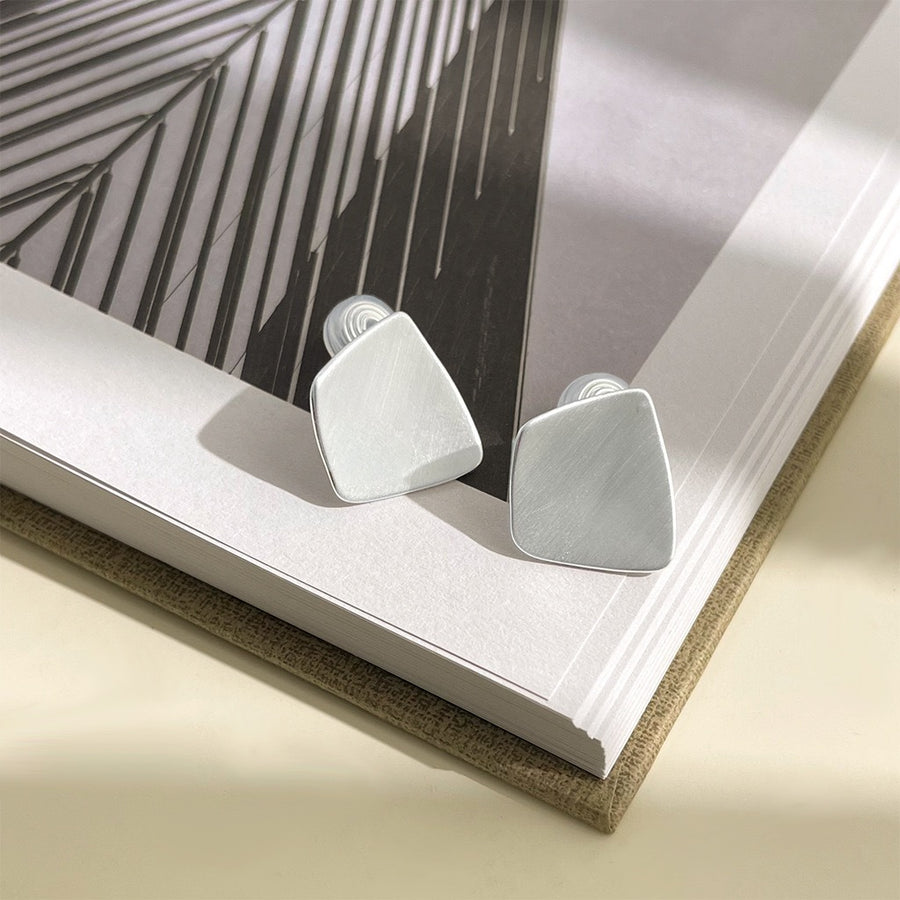 French Brushed Metal Ear Clips - No Piercing Coil Earrings