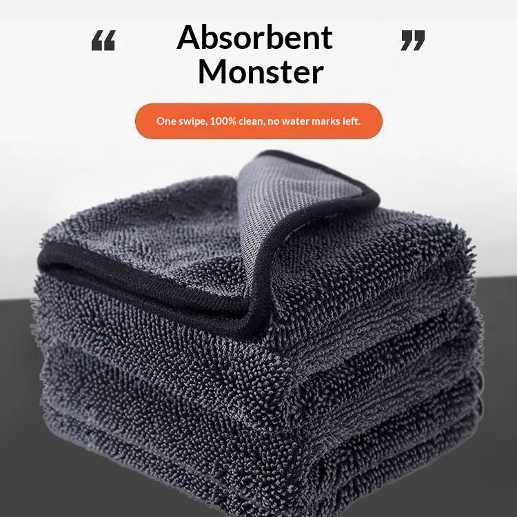 2pc Super Absorbent Microfiber Car Wash Drying Towel