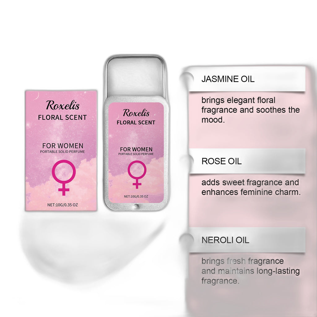 Women Floral Solid Perfume - Long Lasting Light Fragrance