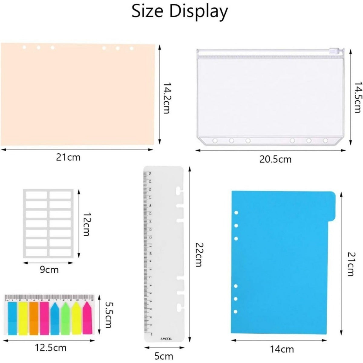 Loses Blatt Papier Set – A5 Organizer Set für Kabelorganisation