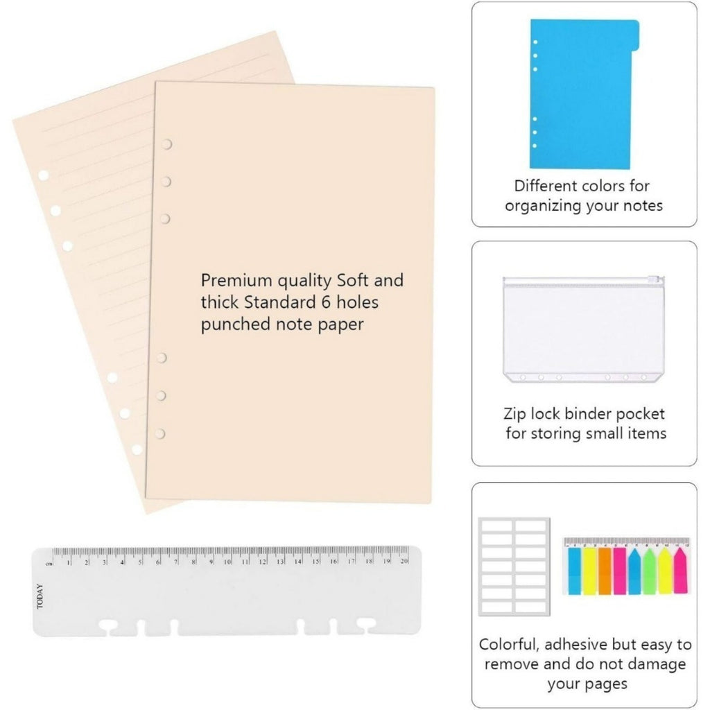 Loses Blatt Papier Set – A5 Organizer Set für Kabelorganisation