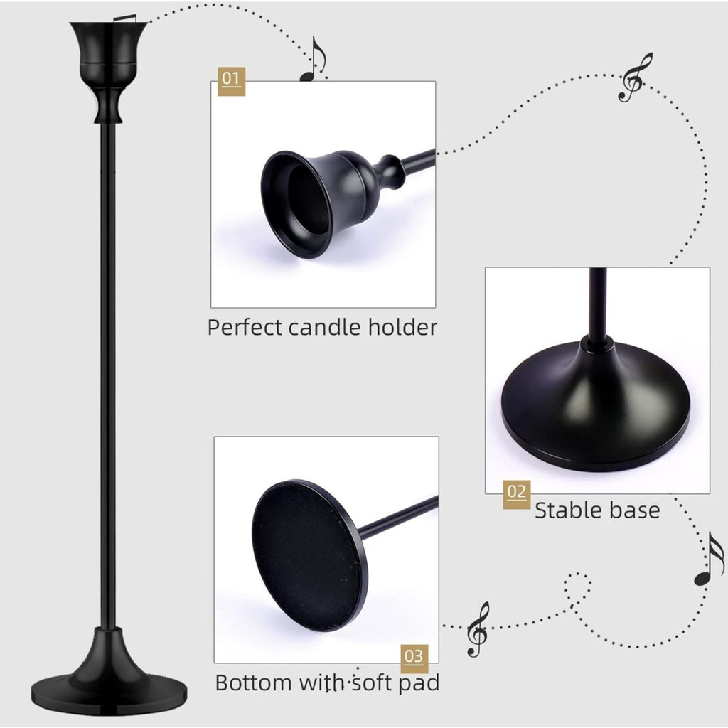 Flameless Candle Holder Kegel Metall – Vintage Style
