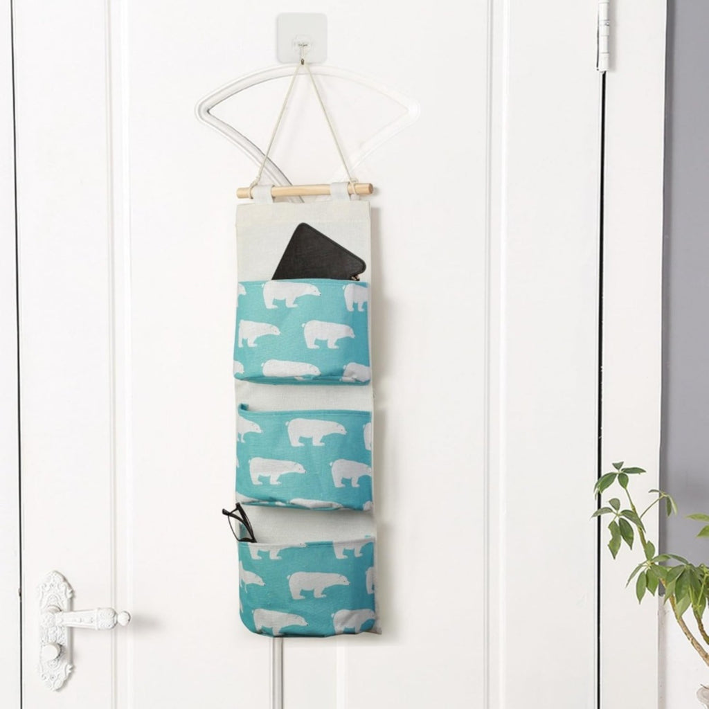 Hanging Organizer with 3 Pockets - Perfect Lipstick Organizer