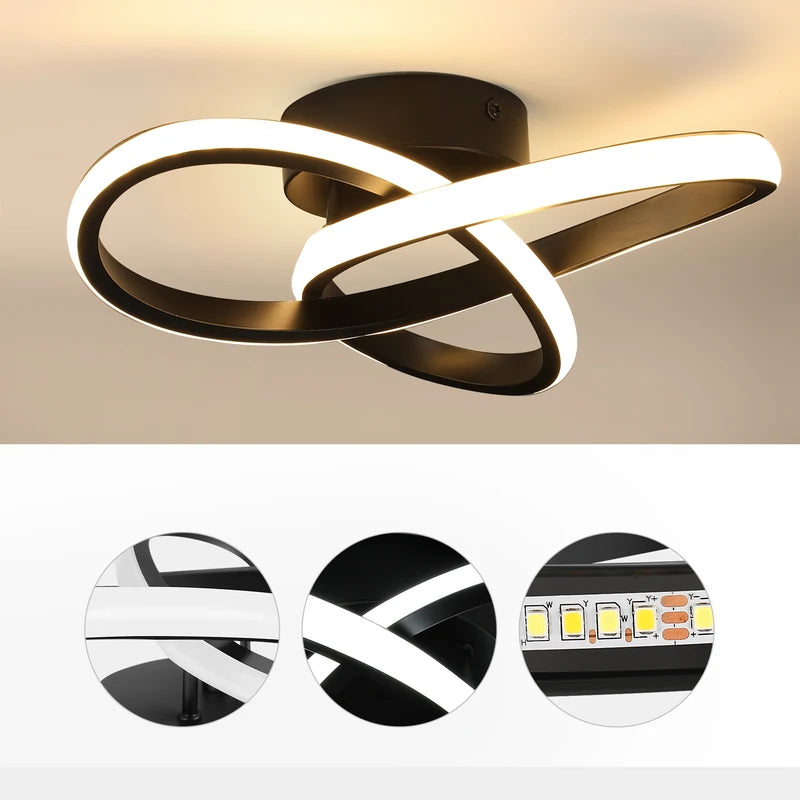 32W LED Ceiling Light - 3-Color Dimmable Mood Lamp