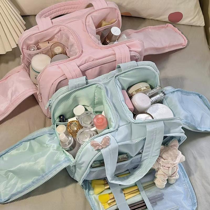 Women's Soft-Touch Marshmallow-Style Cosmetic Pouch
