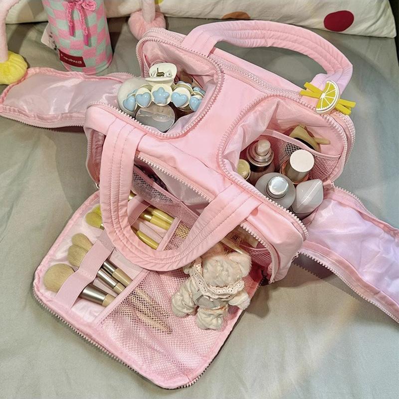 Women's Soft-Touch Marshmallow-Style Cosmetic Pouch