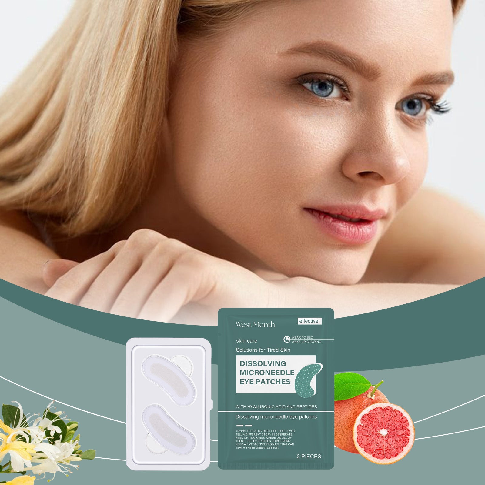 Hyaluronic Acid Microneedle Eye Mask - Revitalize Your Skin