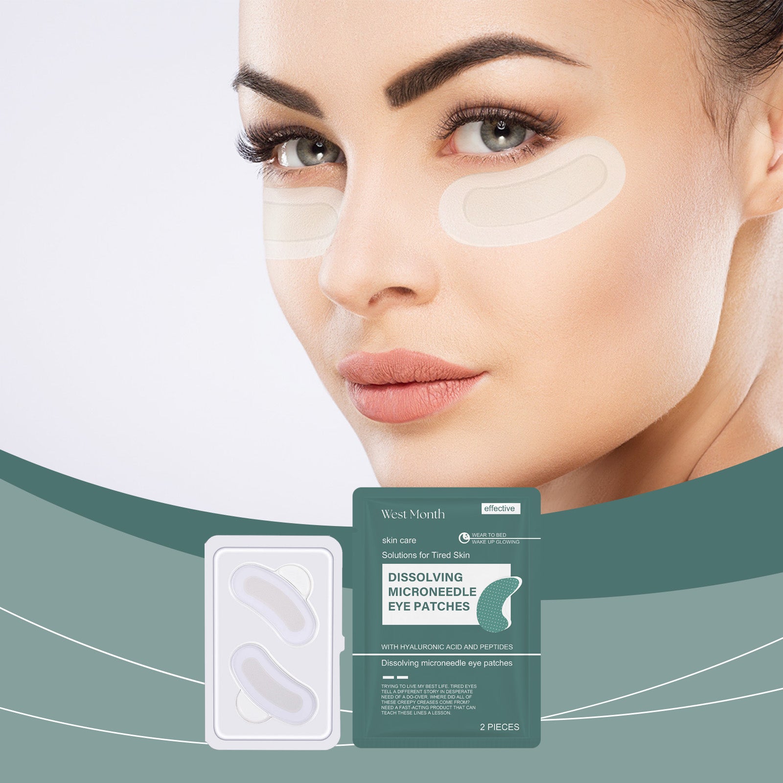Hyaluronic Acid Microneedle Eye Mask - Revitalize Your Skin