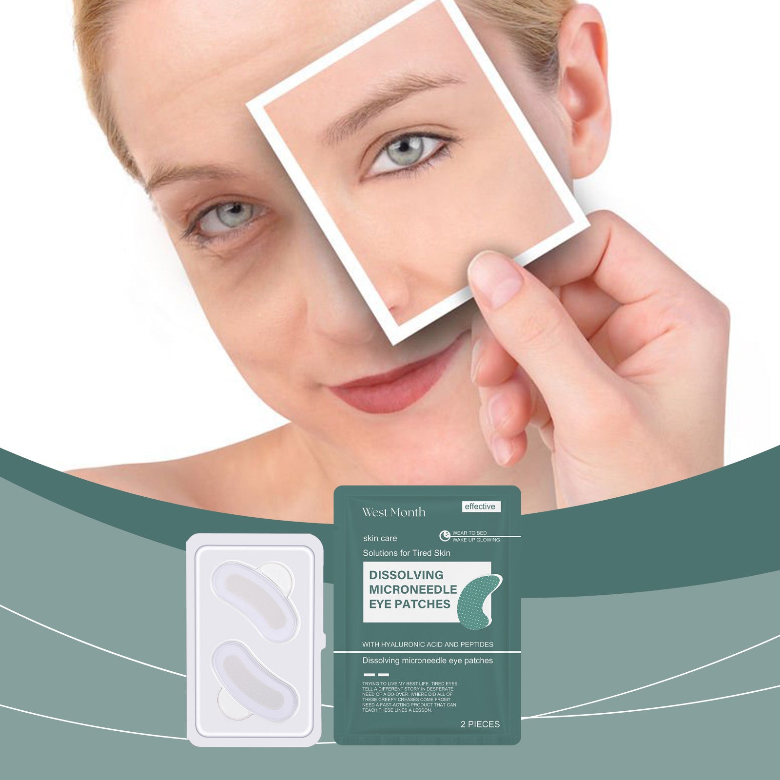 Hyaluronic Acid Microneedle Eye Mask - Revitalize Your Skin