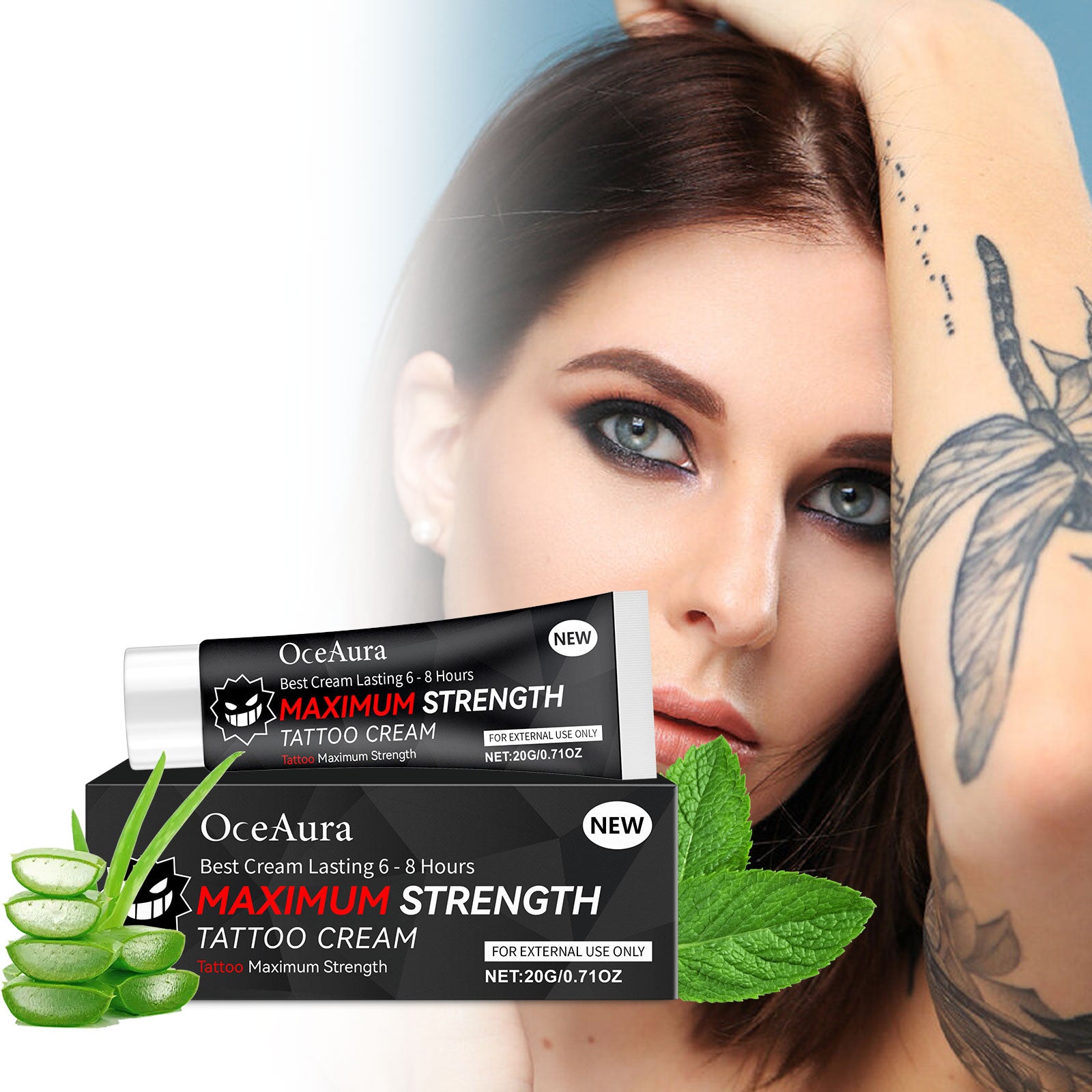 Tattoo Soothing Gel 20g - Gentle Gel Moisturizer for Skin