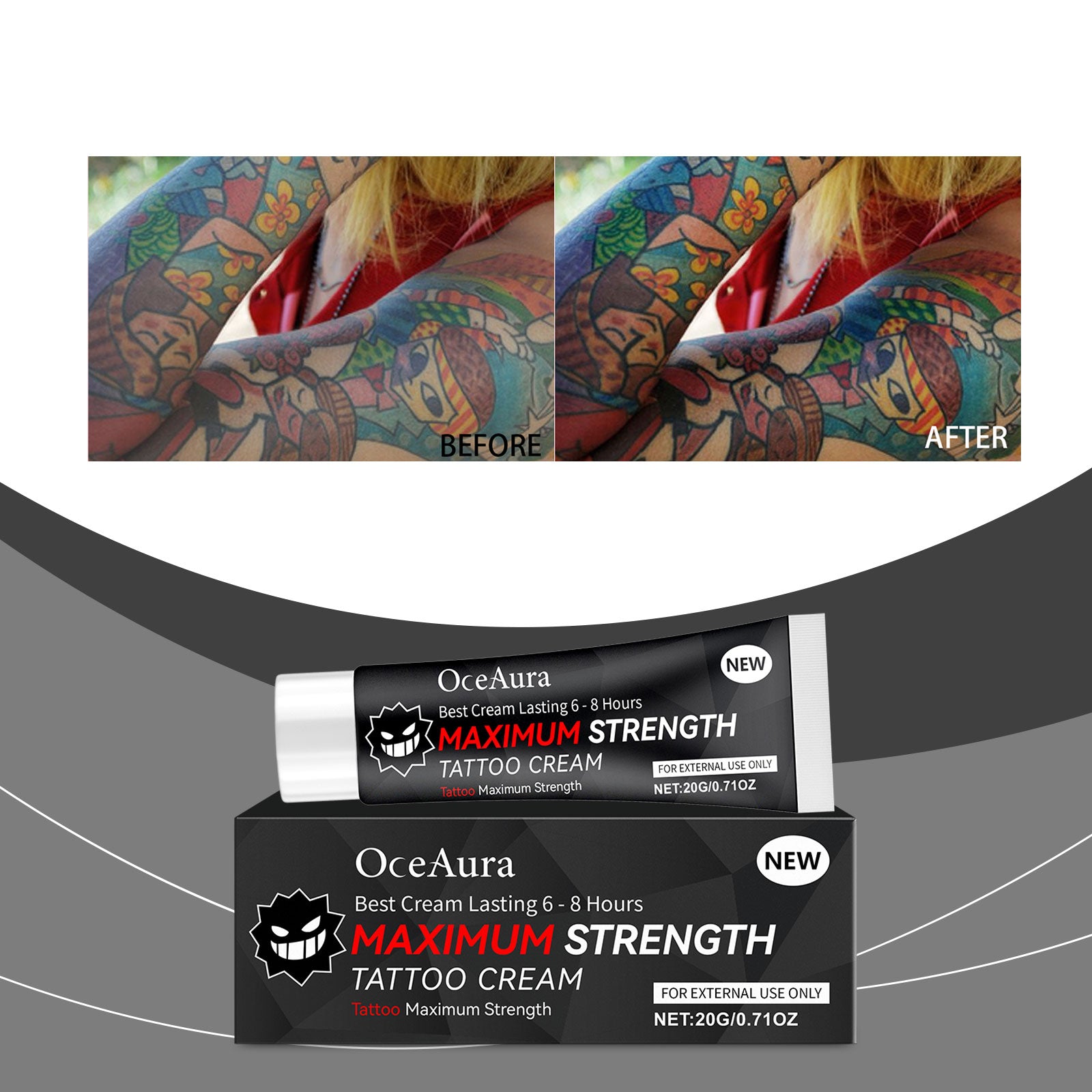Tattoo Soothing Gel 20g - Gentle Gel Moisturizer for Skin