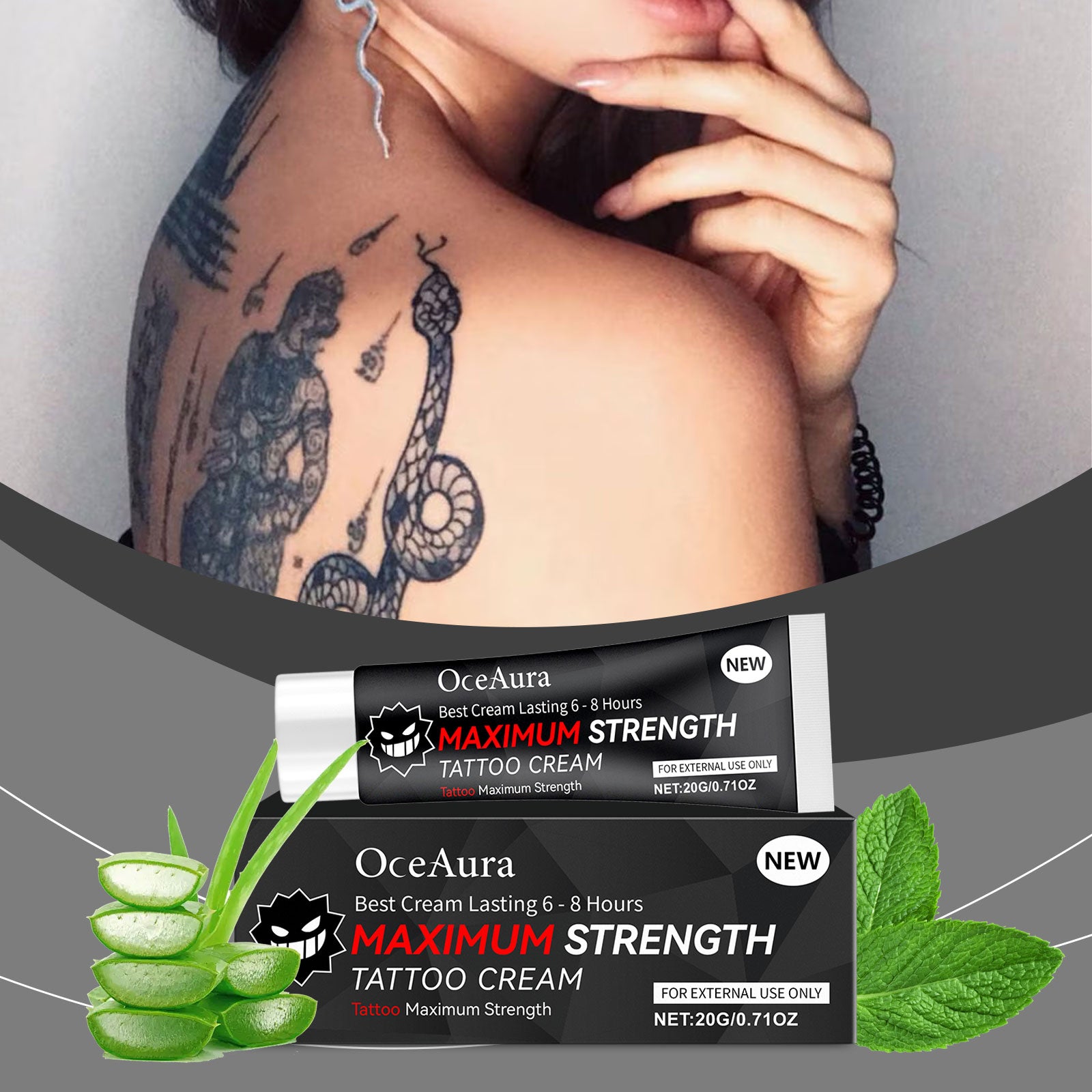 Tattoo Soothing Gel 20g - Gentle Gel Moisturizer for Skin