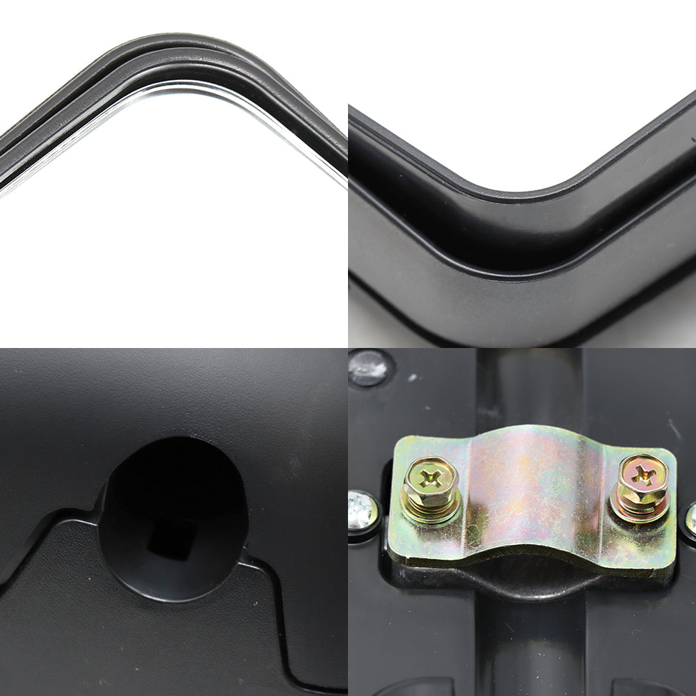 Door Mirror Covers for 2010 Hino 258-268-338 - Black