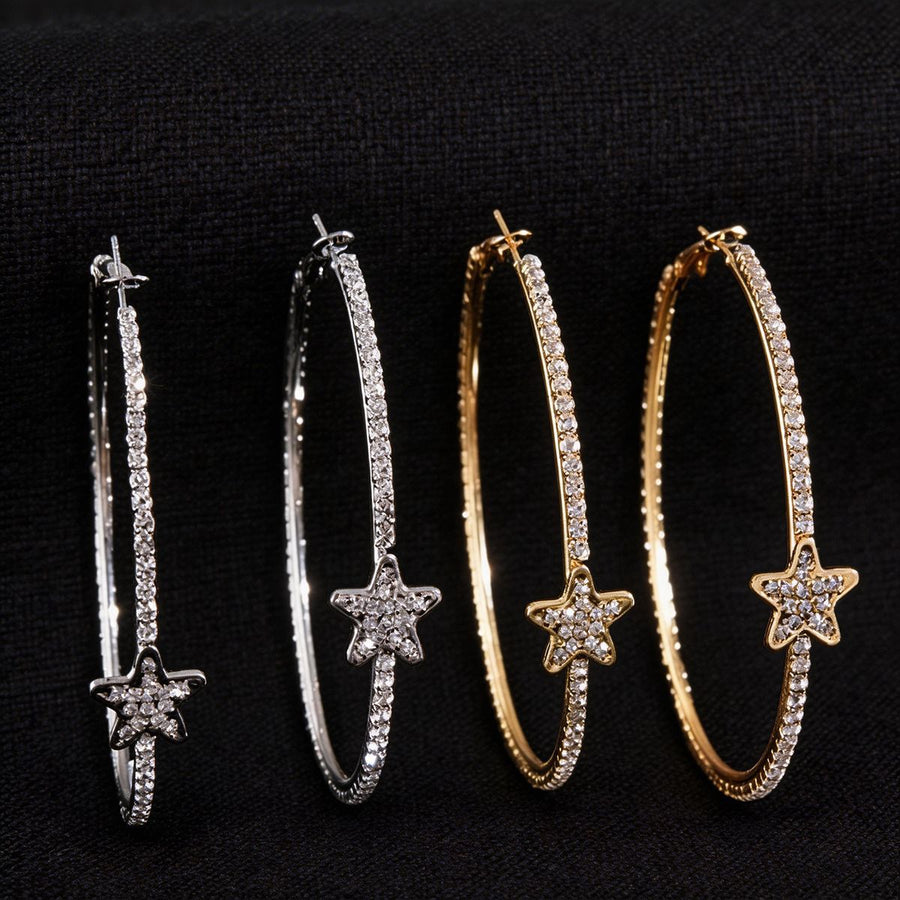 2026 New European American Light Luxury Hula Hoop Earrings