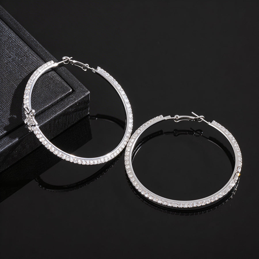 2026 New European American Light Luxury Hula Hoop Earrings