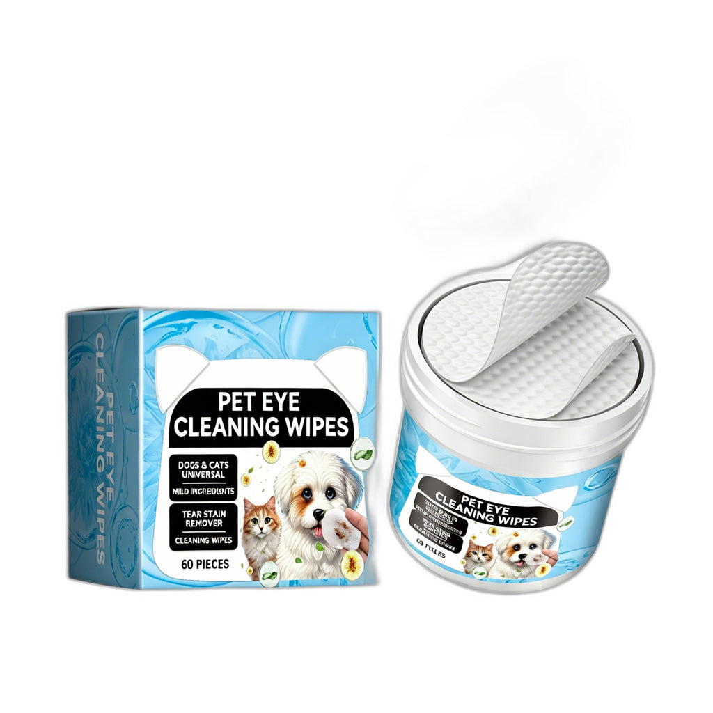 Pet Eye Cleaning Wipes for Dogs & Cats - Tear Stain Remover