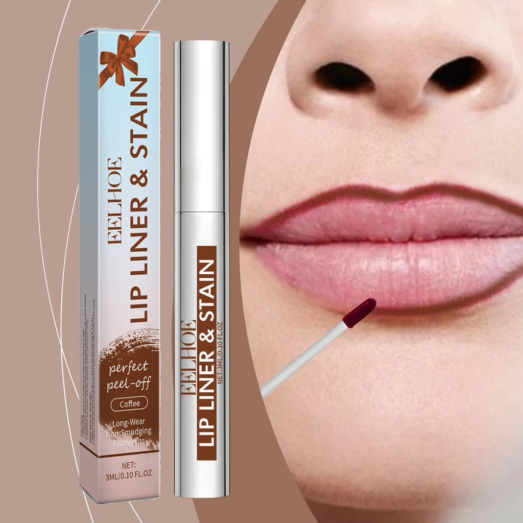Peel-off Lip Gloss Nude Brown - Trendy Wash Off Mask