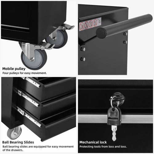 7-Drawer Rolling Tool Chest Cabinet - Large Capacity Organizer