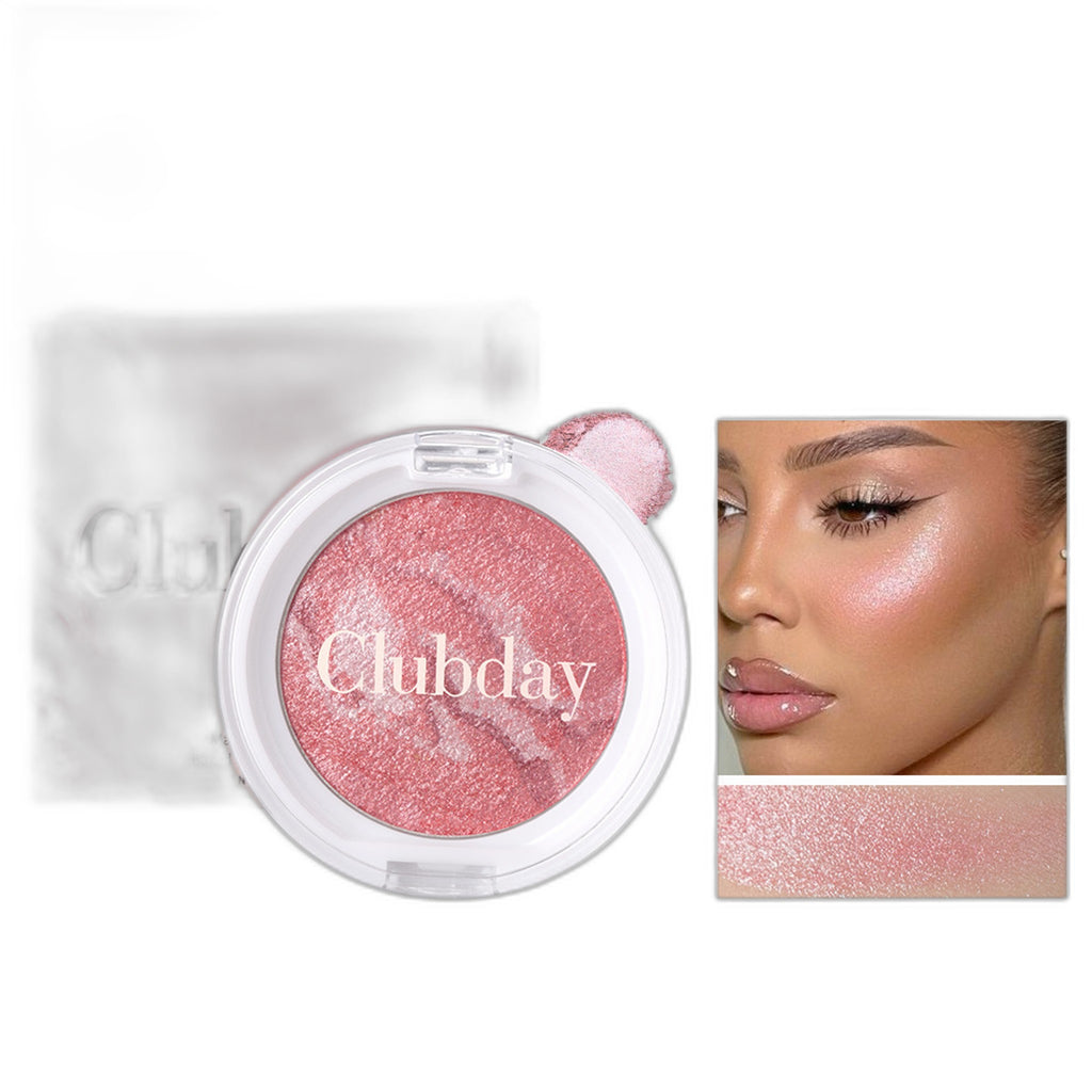 Three Color Streaky Flesh Highlight Powder Blusher