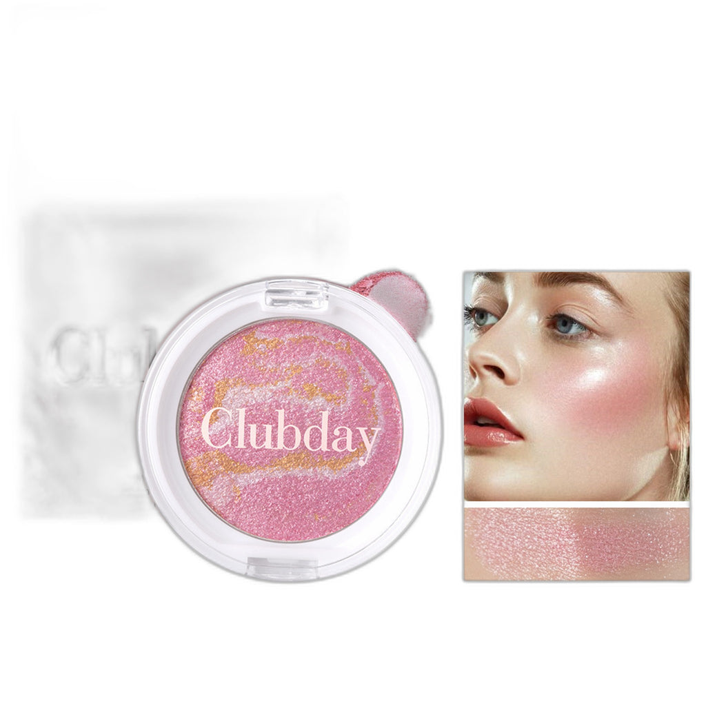Three Color Streaky Flesh Highlight Powder Blusher