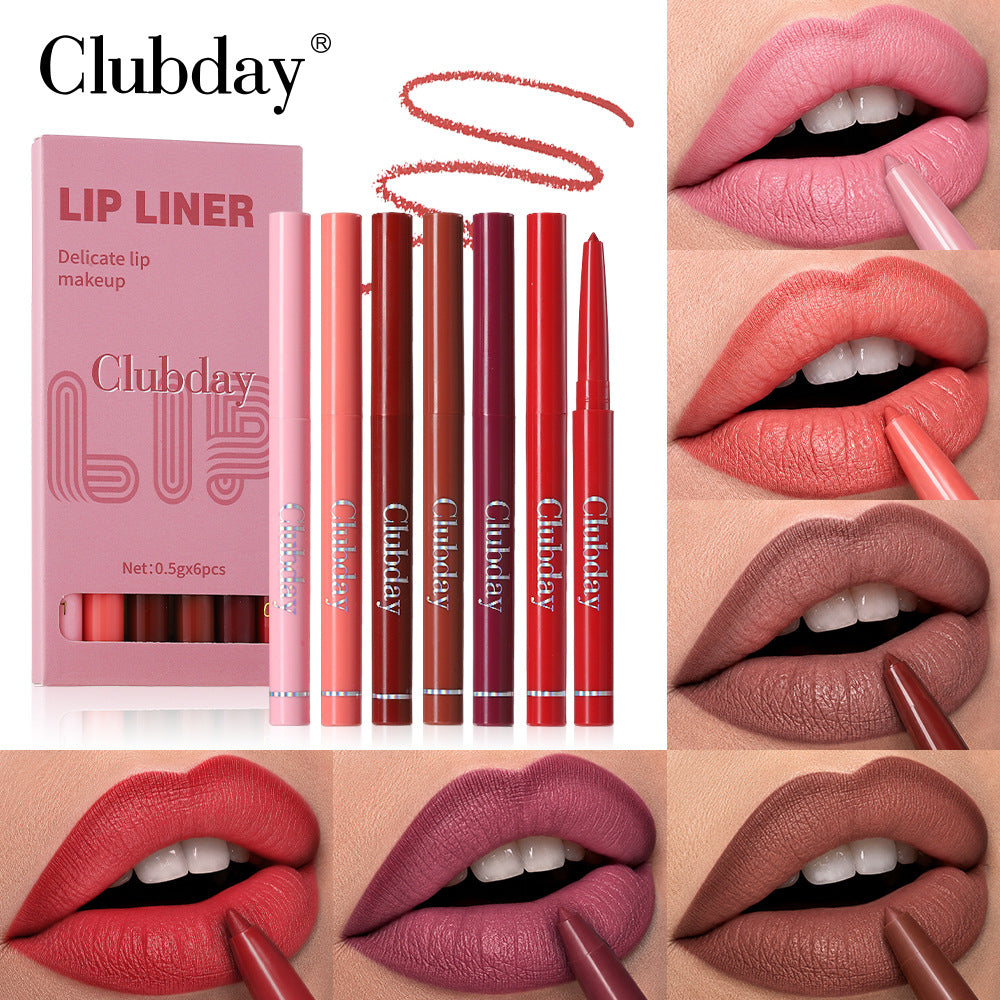 Natural Waterproof Lipliner Set for Flawless Makeup
