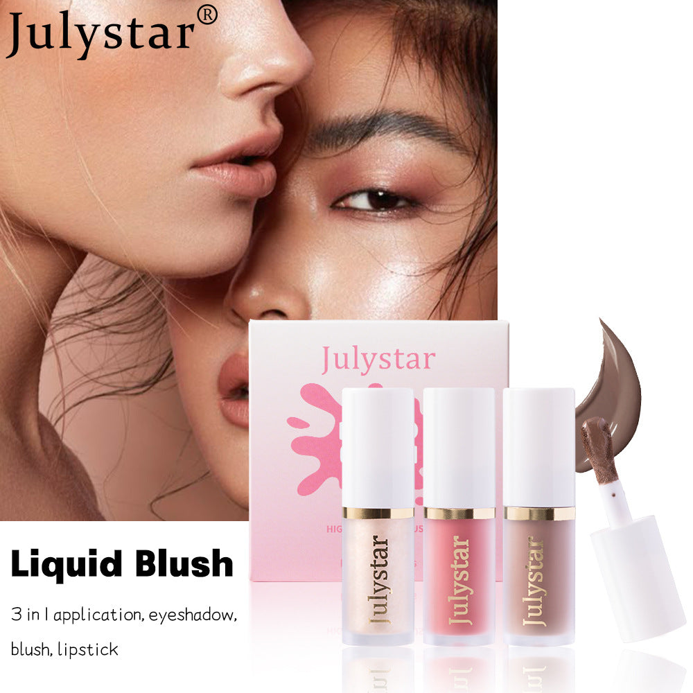 Facial Rouge Powder Blusher Lotion Set for Brightening