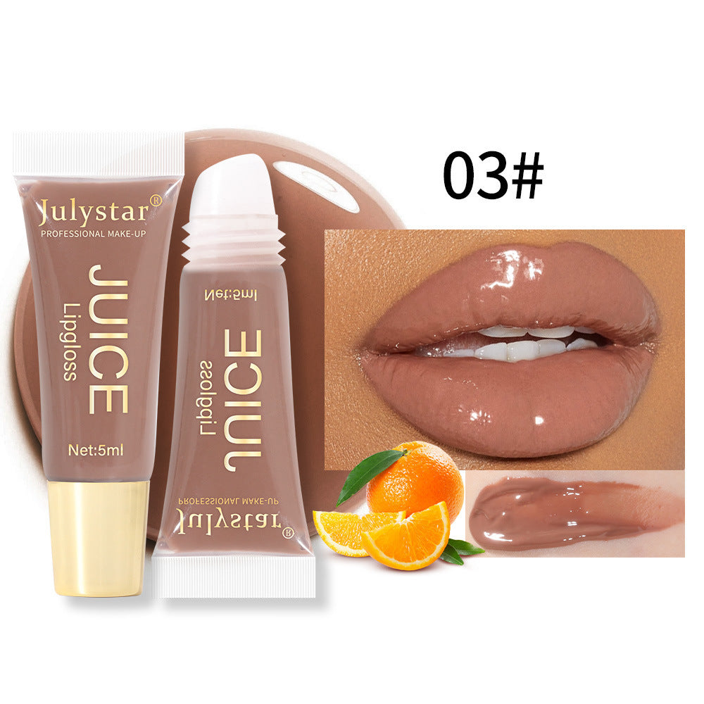 Natural Long-lasting Moisturizing Mirror Lip Oil with Fruit Flavor