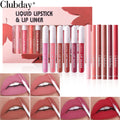 Durable Velvet Matte Lip Glaze Mist Set - Lipstick Organizer