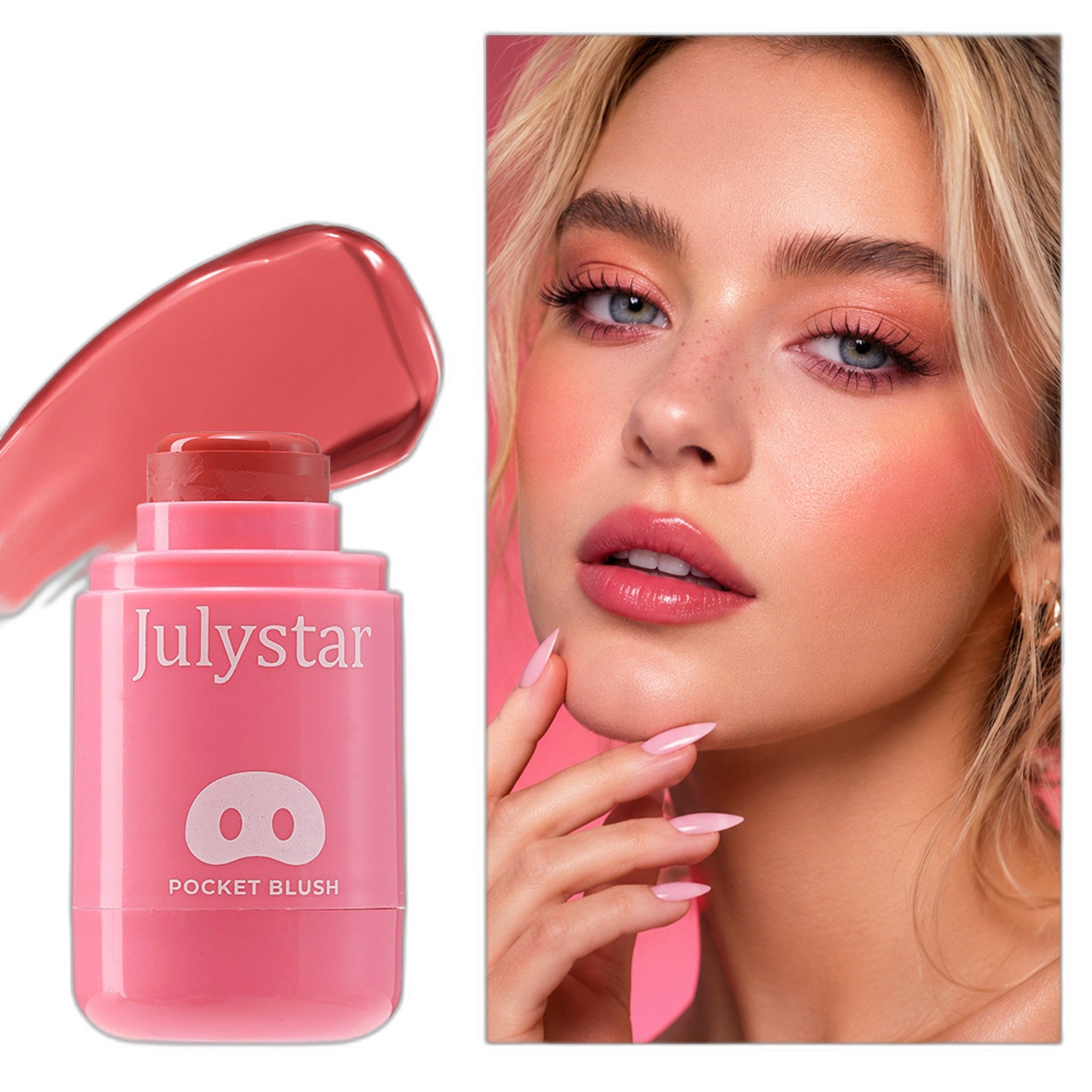 Moisturizing Water Blusher Cream - Dual-use Makeup Set