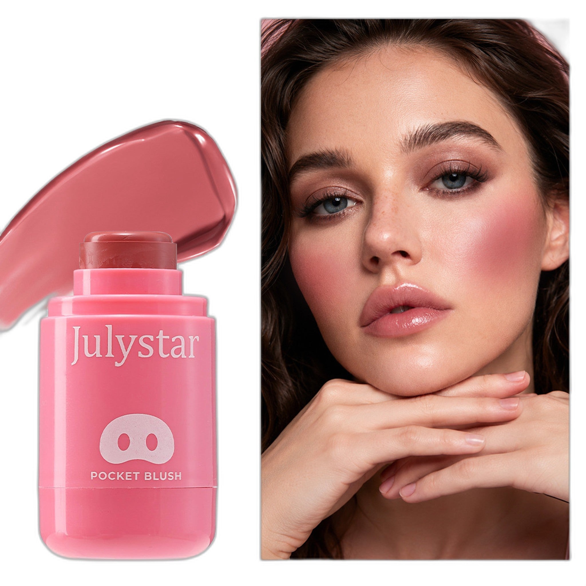 Moisturizing Water Blusher Cream - Dual-use Makeup Set