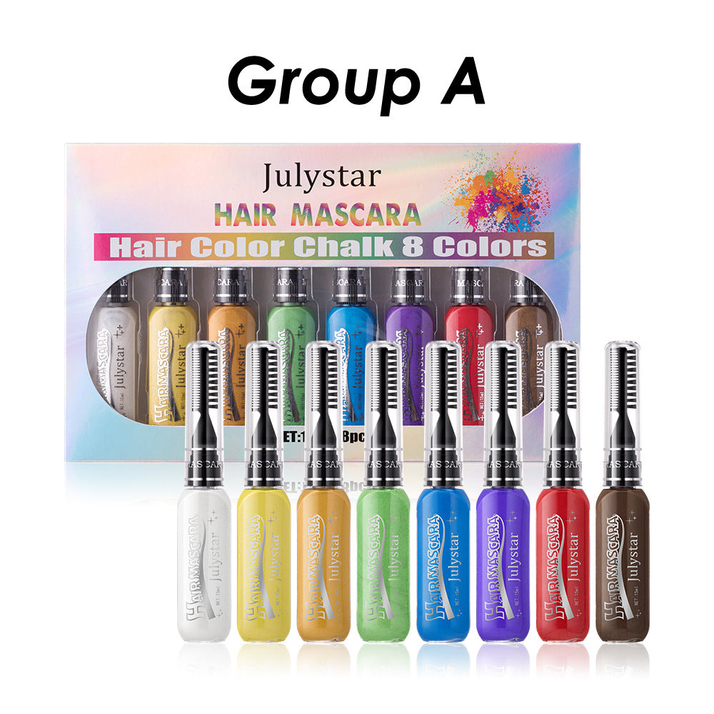 Easy To Apply Multi Color Eye Black Makeup Set with Brush