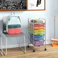 6 Drawers Rolling Storage Cart Organizer - Multicolor Cable Organizer