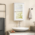 Sleek Bathroom Wall Cabinet with Hollywood Mirror Door