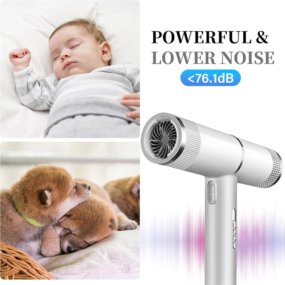 3in1 Professional Hair Dryer with Concentrator Nozzle - UK