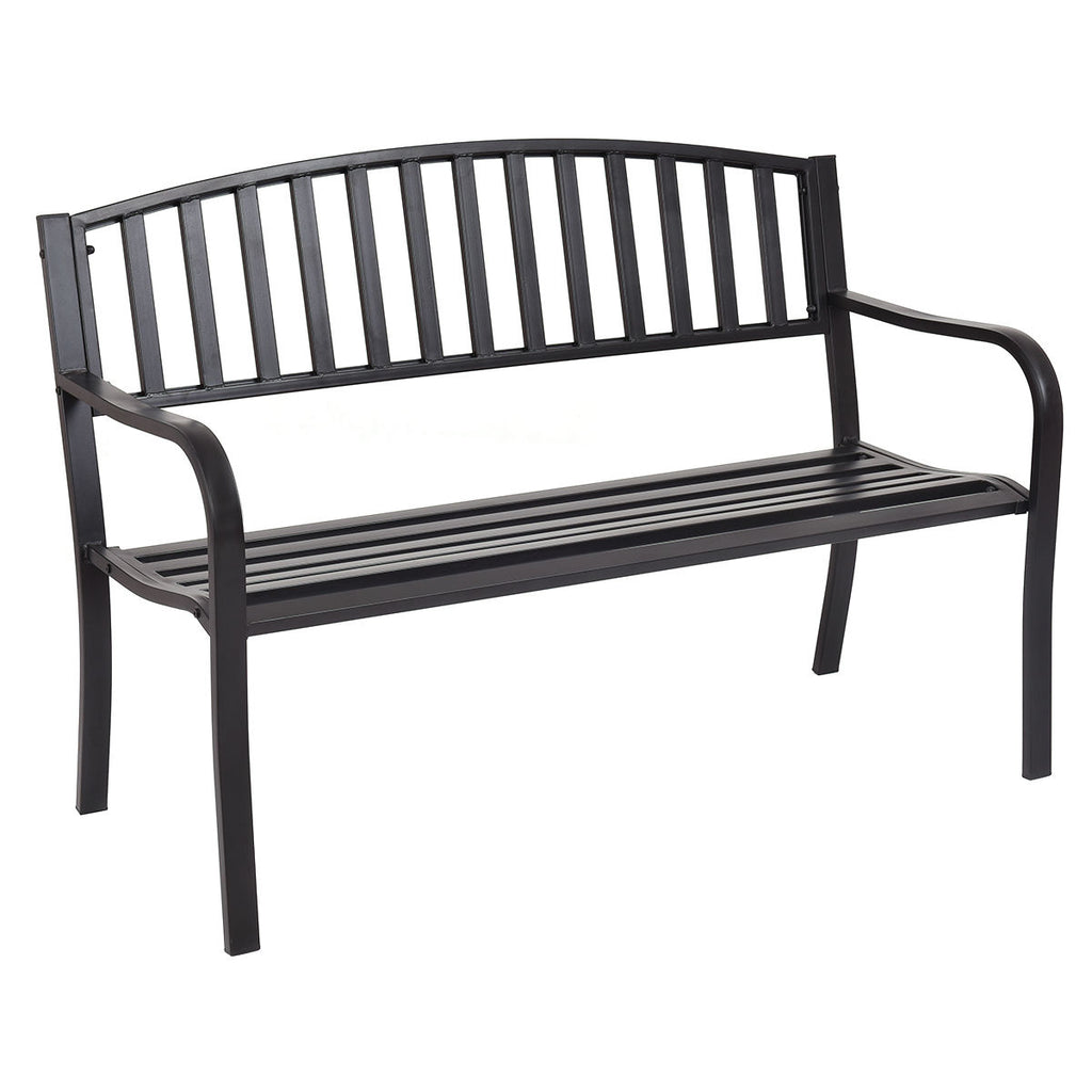 50 Inch Patio Garden Bench Loveseats for Outdoor Meditation