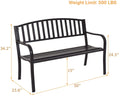 50 Inch Patio Garden Bench Loveseats for Outdoor Meditation