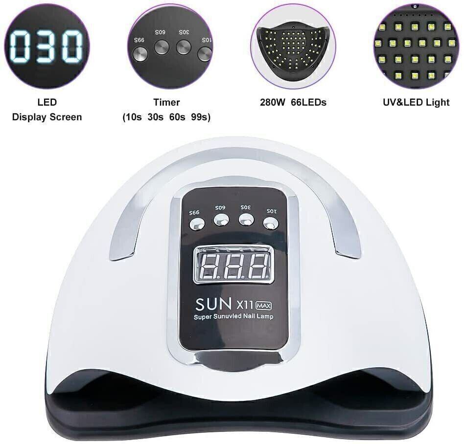280W UV Nail Lamp Tool - Mood Lamp for Professional Nail Care