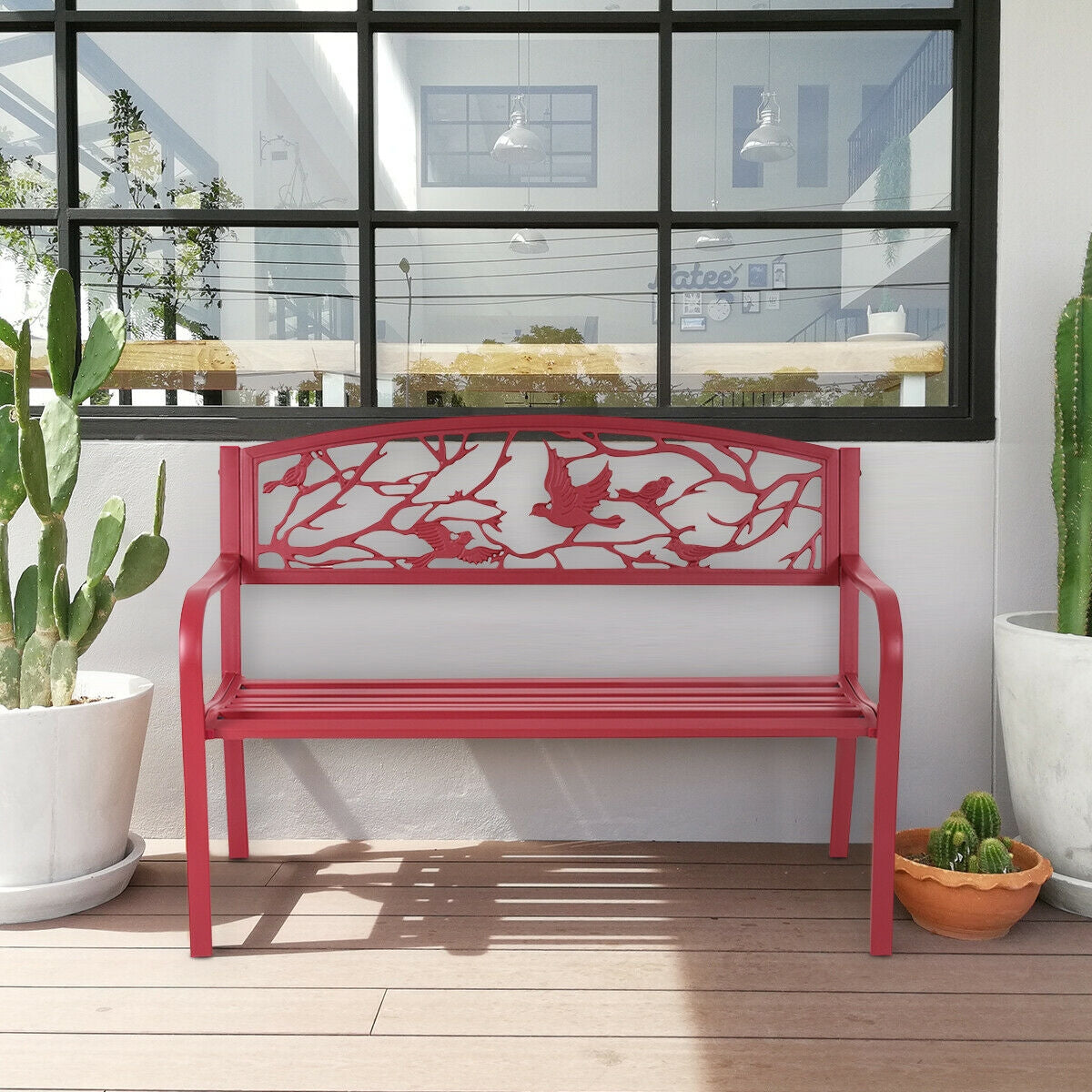Patio Garden Bench - Outdoor Meditation Furniture