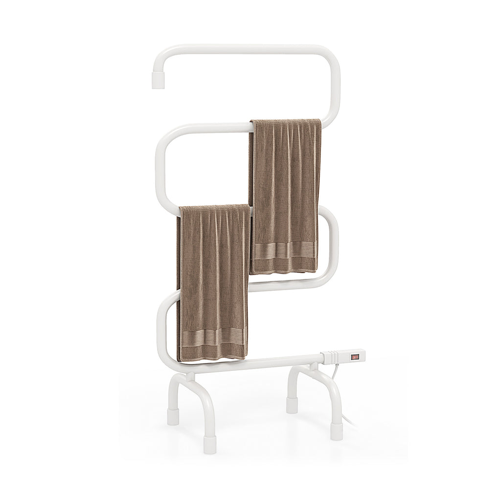 100W Electric Towel Warmer Drying Rack for Luxurious Comfort